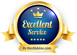 HostAdvice Excellence Service Award